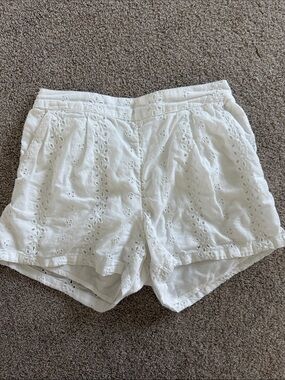 abercrombie kids White Eyelet Shorts